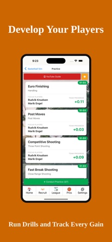 Basketball Sim: Dynasty GM iPhone screenshot