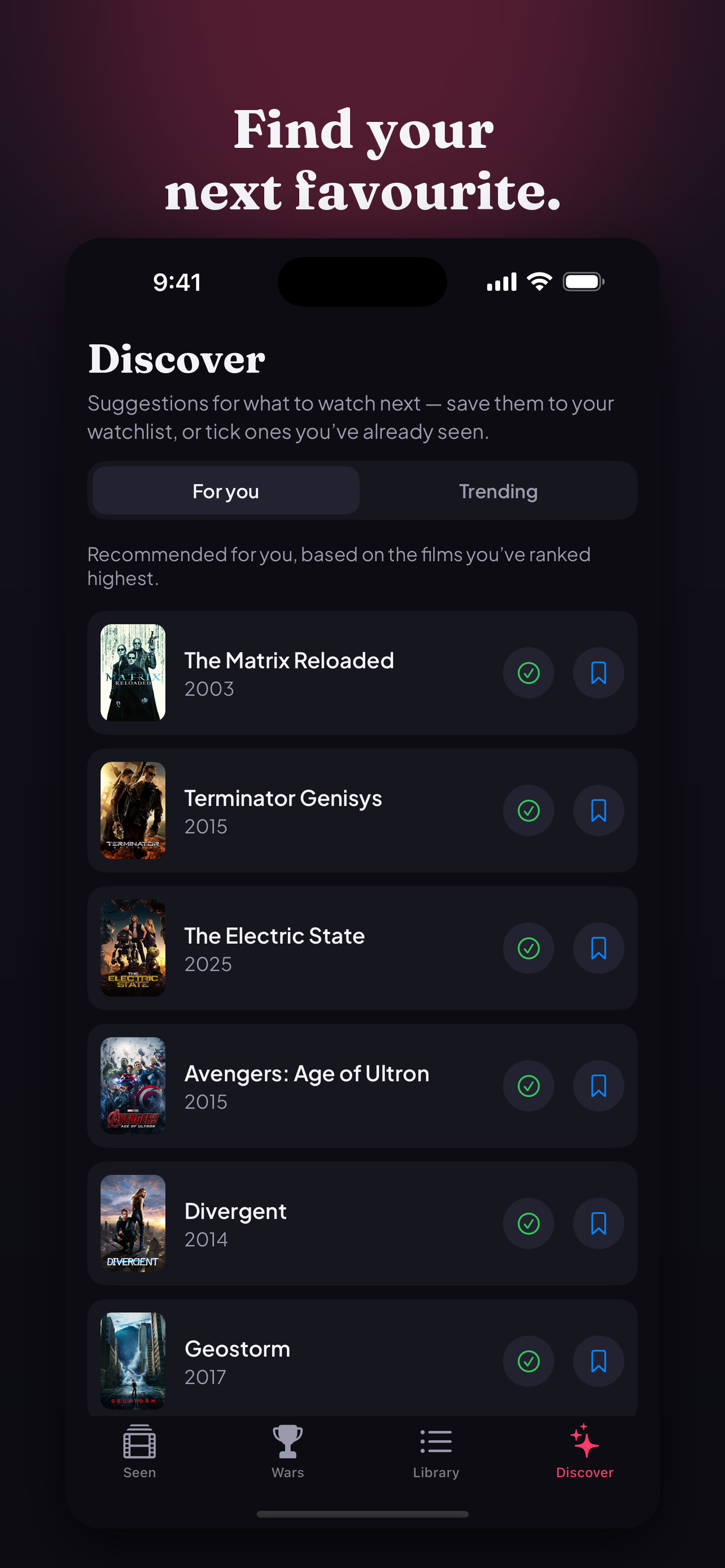 Seenit: Movie Tracker