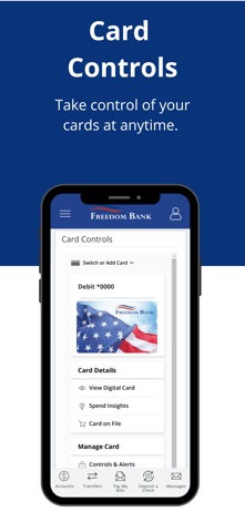 Freedom Bank iMobile iPhone screenshot