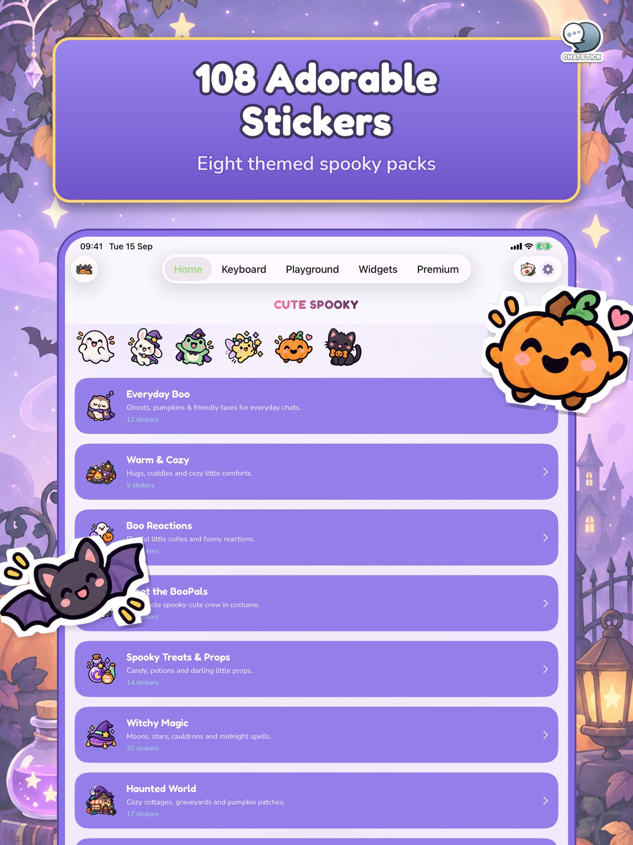 Screenshot 11 of Cute Spooky Stickers