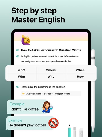 Inkly – Learn English Grammar iPad screenshot