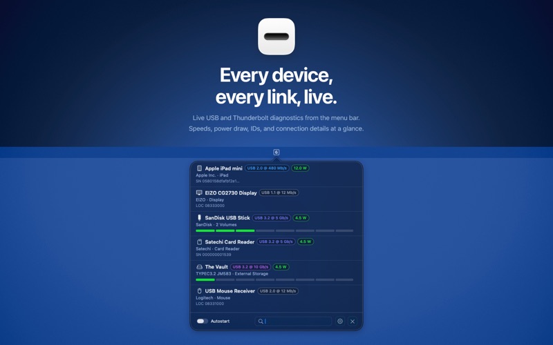 USB Status screenshot