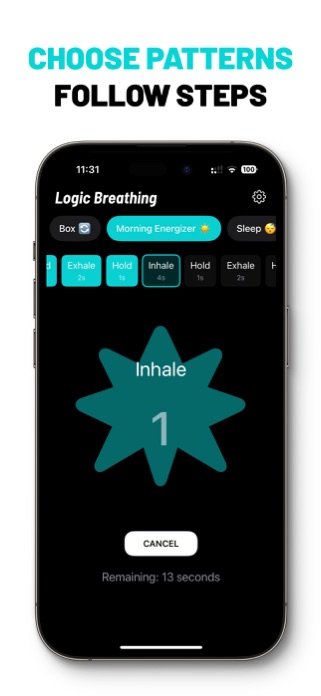 Logic Breathing: Calm, Focus Screenshot 3 of 5