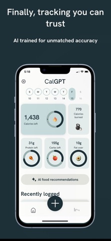 CalGPT - Calorie counter Screenshot 2 of 5