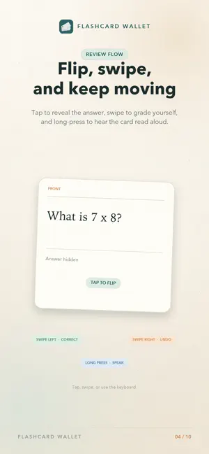 Flashcard Wallet screenshot 4