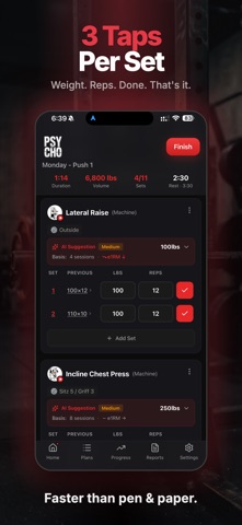 GymPsycho: Workout Log Tracker screenshot
