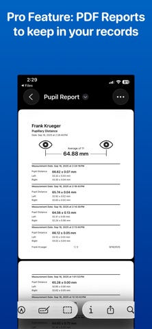 Pupillary Distance Ruler screenshot
