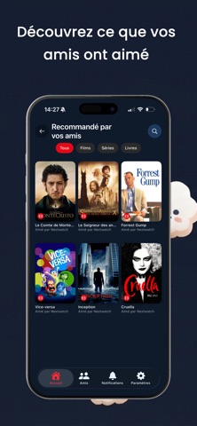 NextWatch: Films Séries Livres screenshot