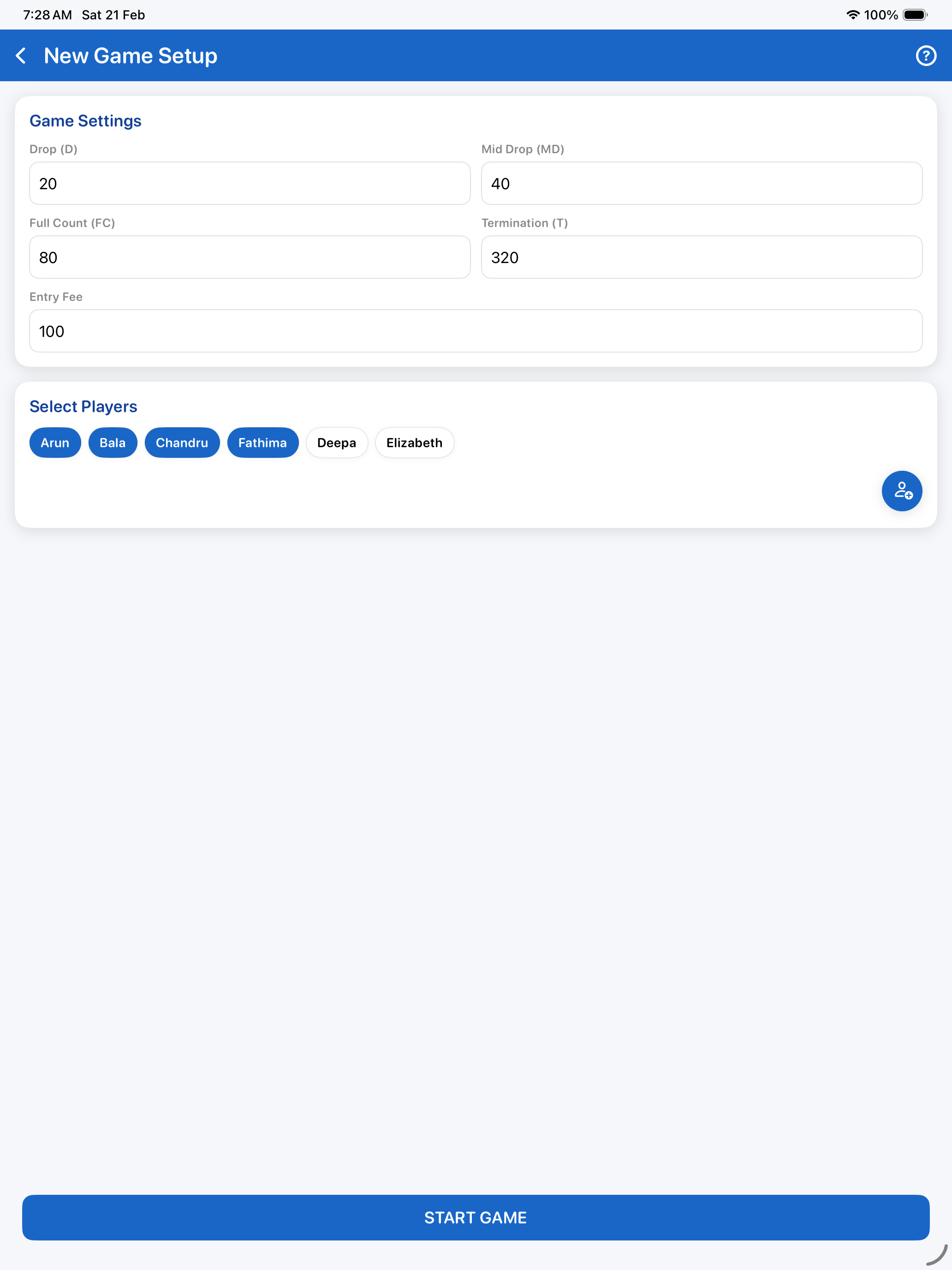 Rummy Score & Points Tracker