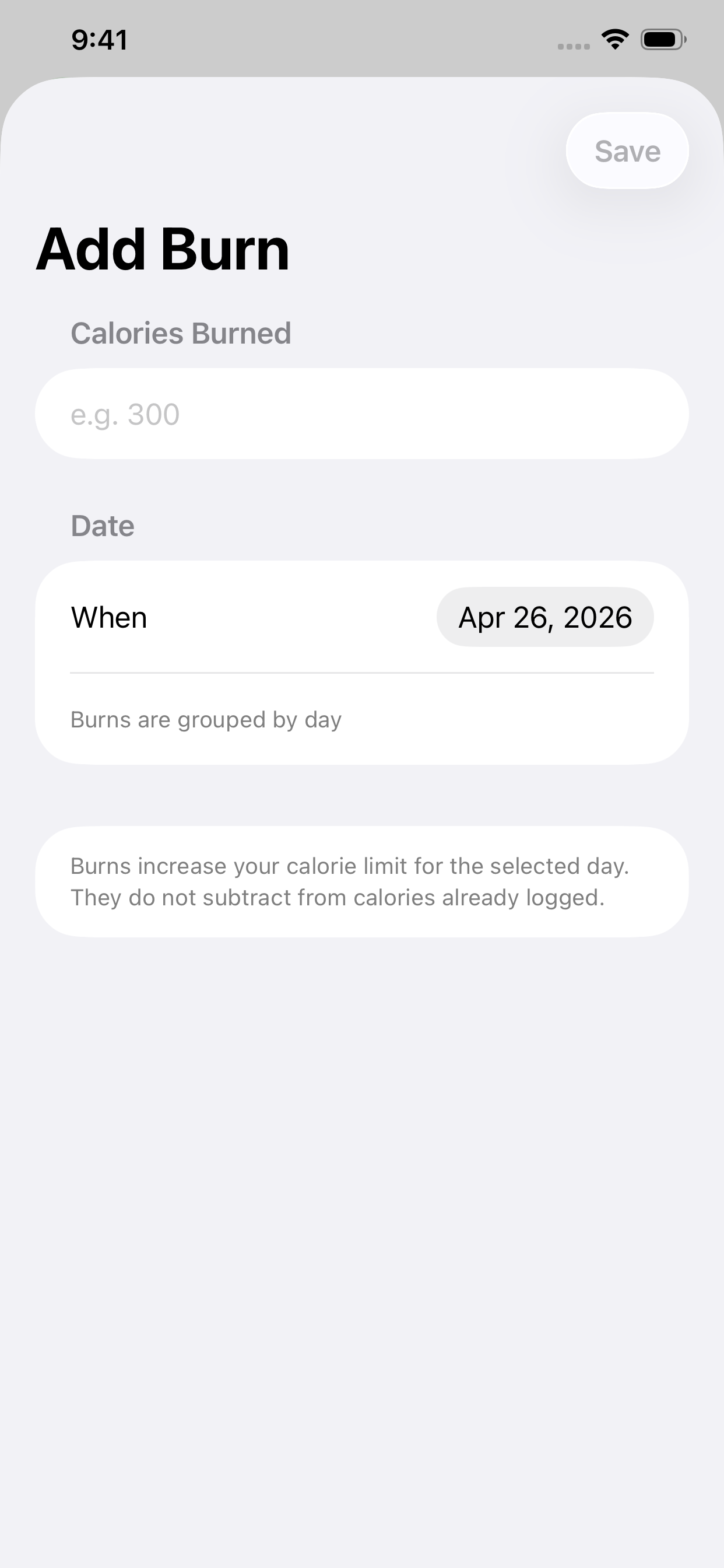 Simple-Calorie-Journal screenshot 9