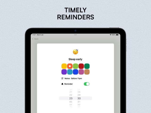 ‎Daily planner : Habit Grid Screenshot