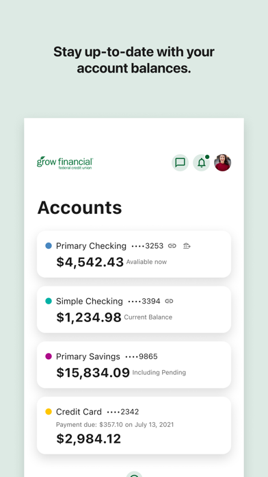 Grow Mobile Banking Screenshot