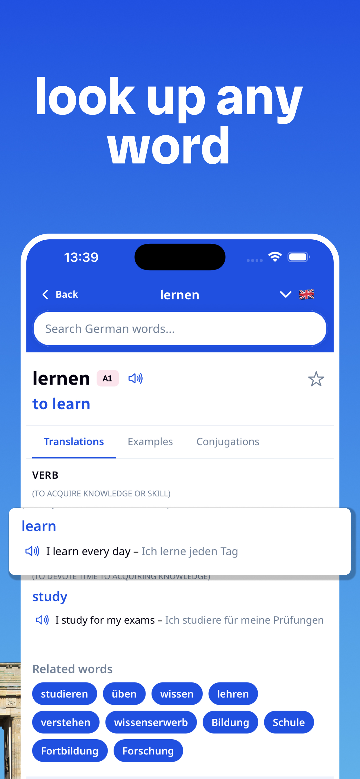 DeutschDictionary Learn German screenshot 3