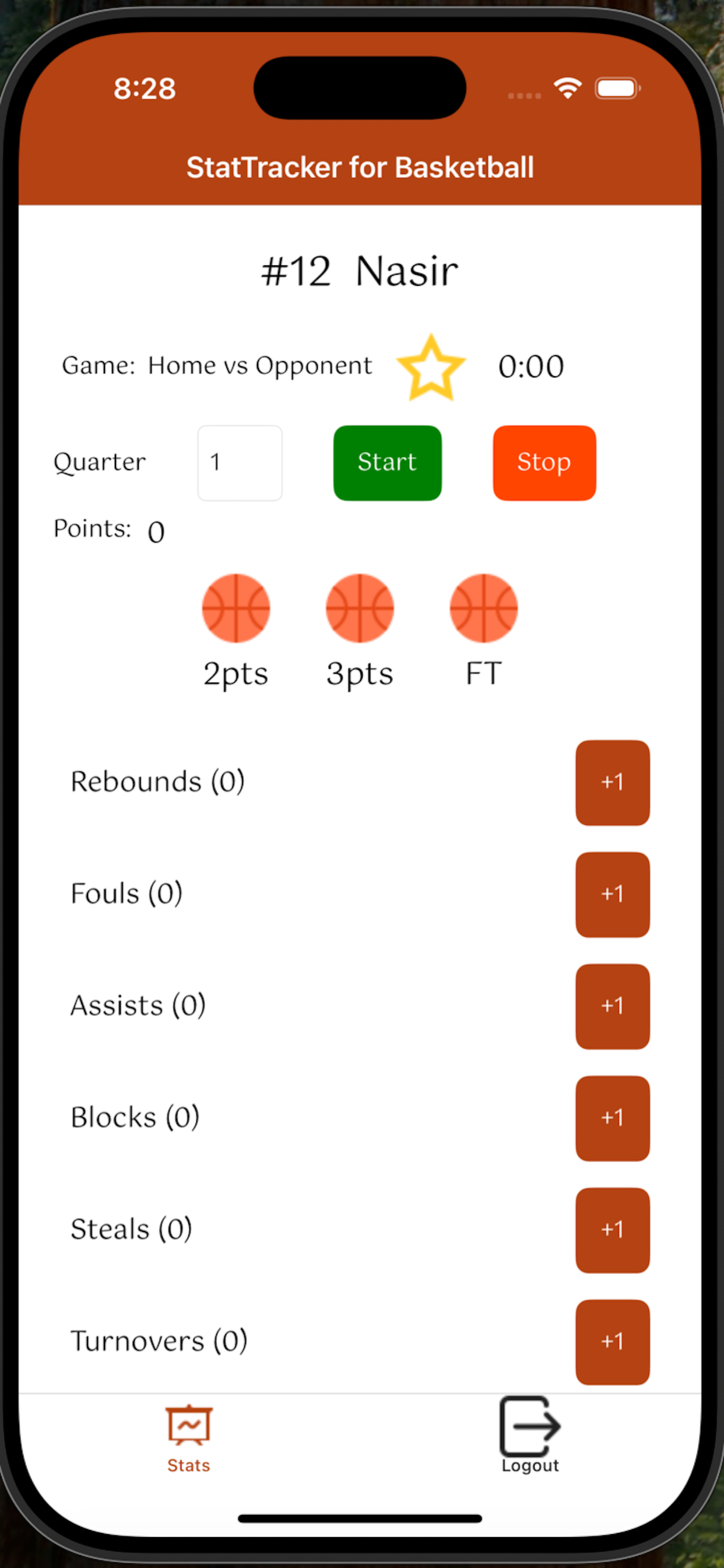 StatTracker For Basketball