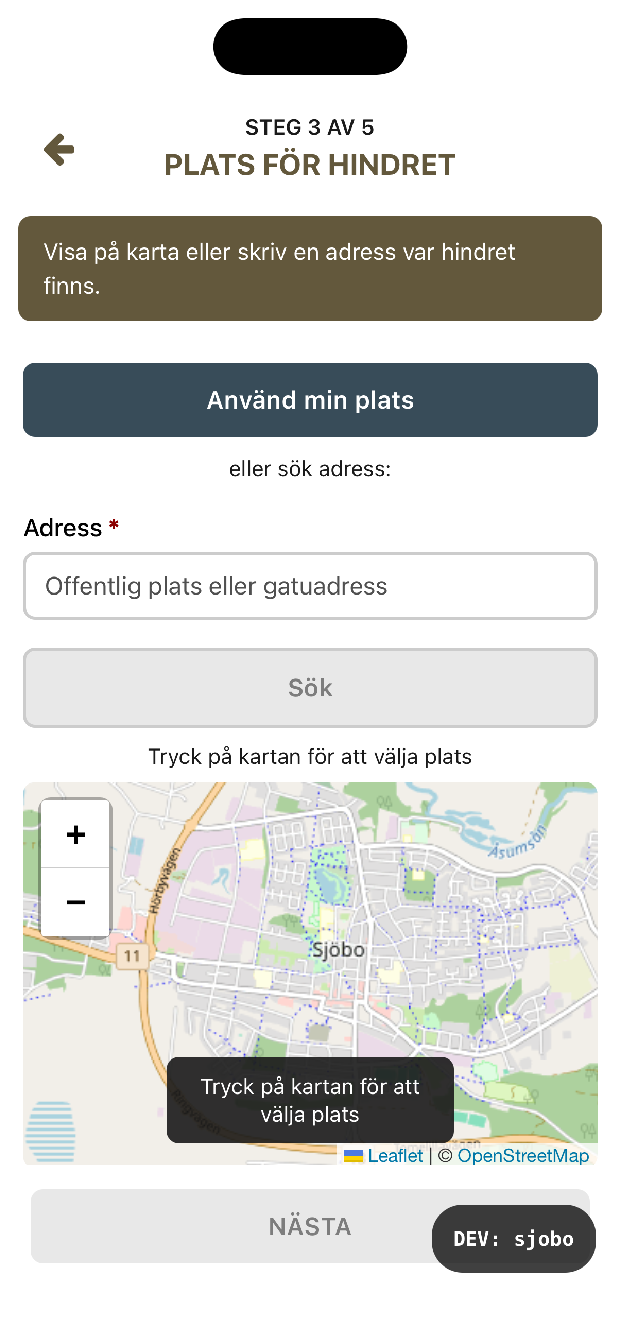 Sjöbo Anmäl hinder screenshot 4