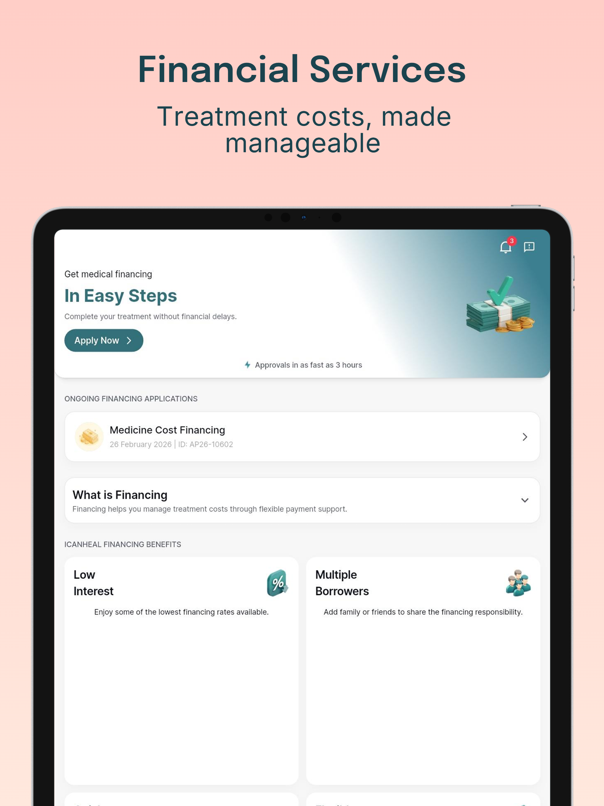 icanheal: Finance & Support screenshot 12