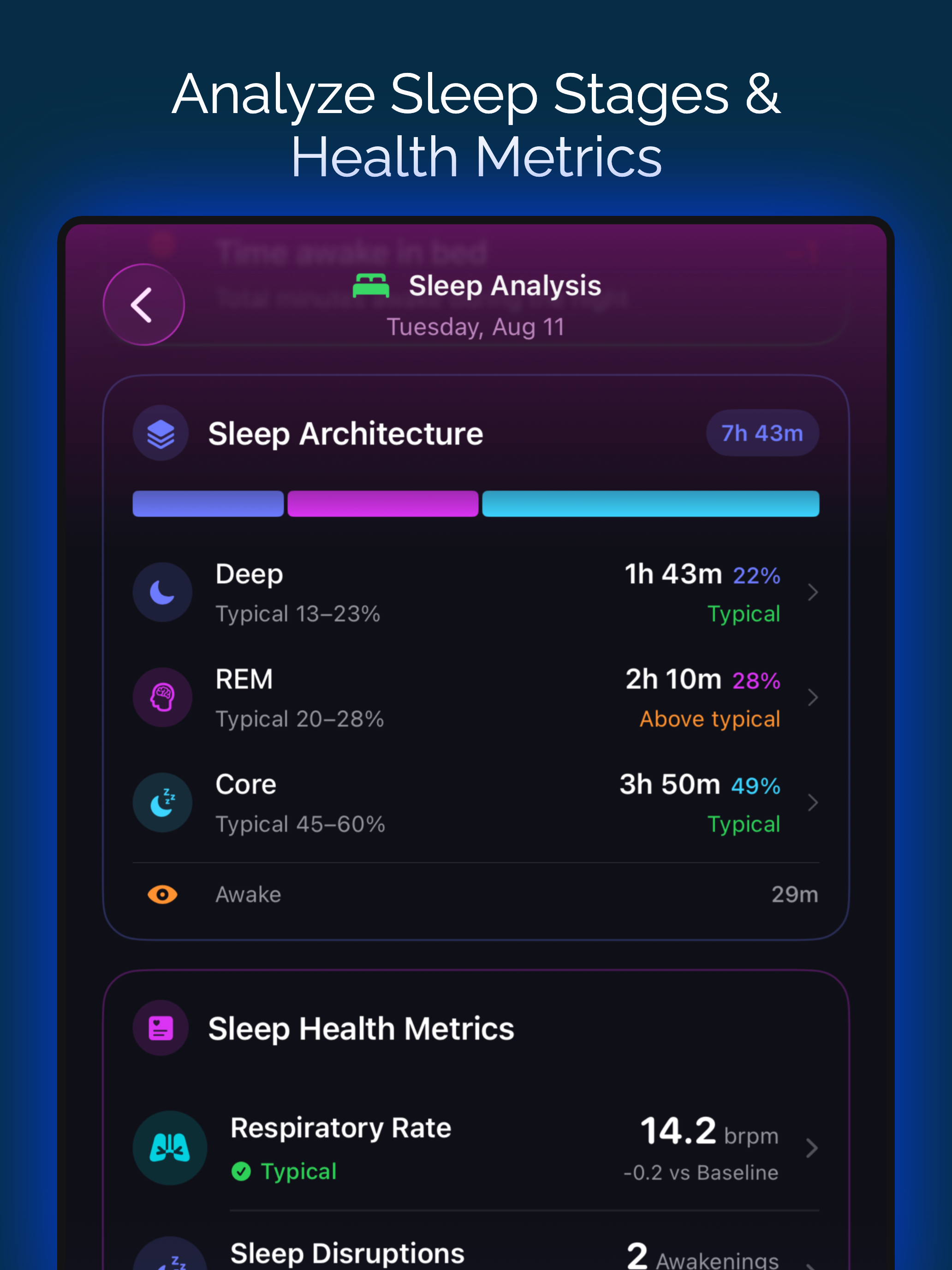 Fit Rest: Sleep & Heart Rate screenshot 14
