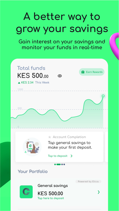 Cashlet: Savings & Investments Screenshot 1 - AppWisp.com