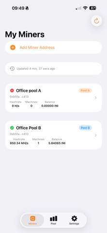 Yatespool Inipool minermonitor screenshot