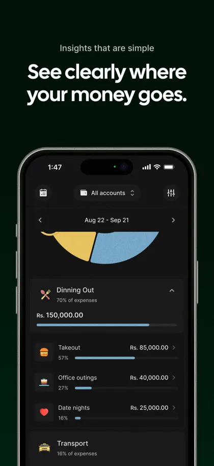 Screenshot 4 von 6 zu Kiwi Money: AI Track & Budget