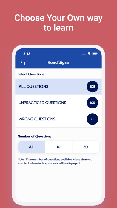 Ontario G1 Practice Test Screenshot