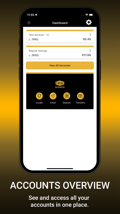 Central State Business Banking Screenshot