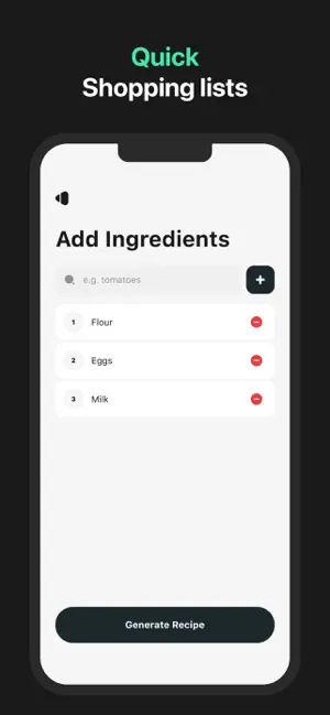 AI recipe generator. screenshot 3