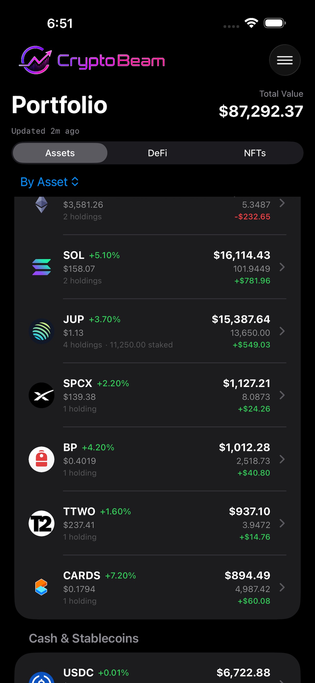 Screenshot 1 of CryptoBeam