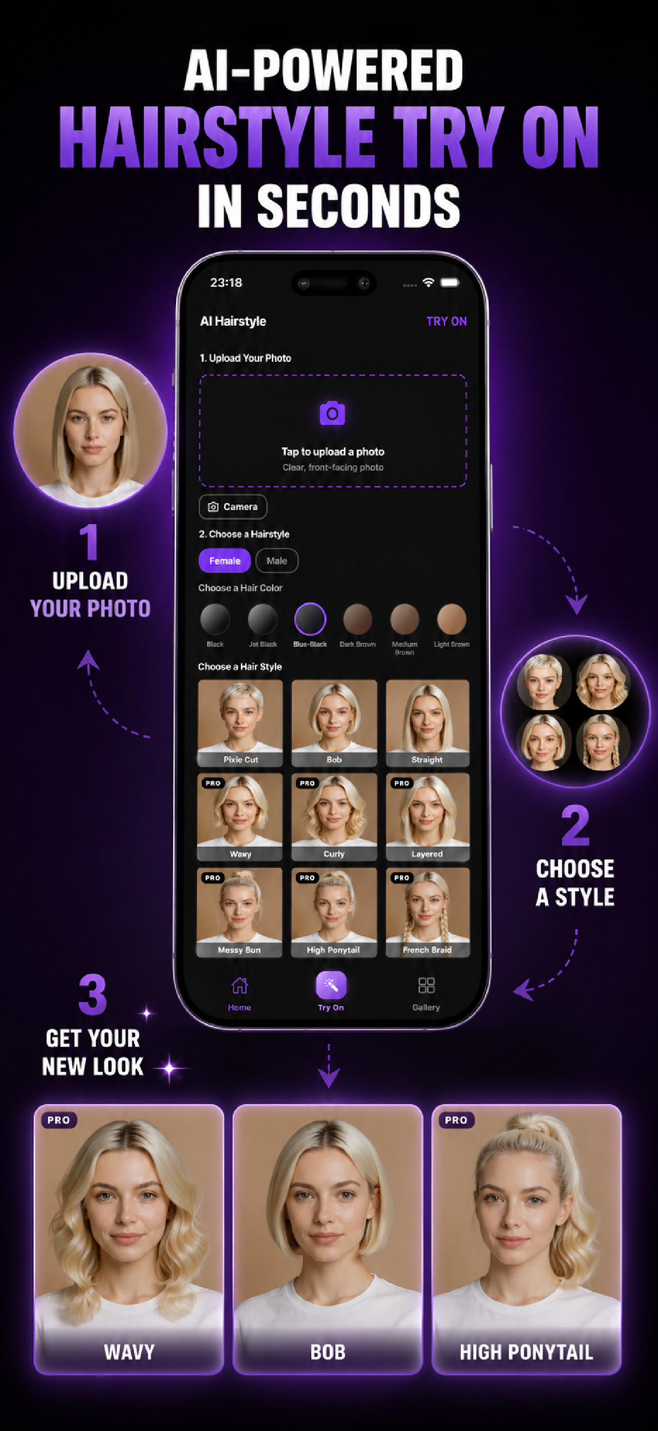 AI Hairstyle: Try On Haircut screenshot 3