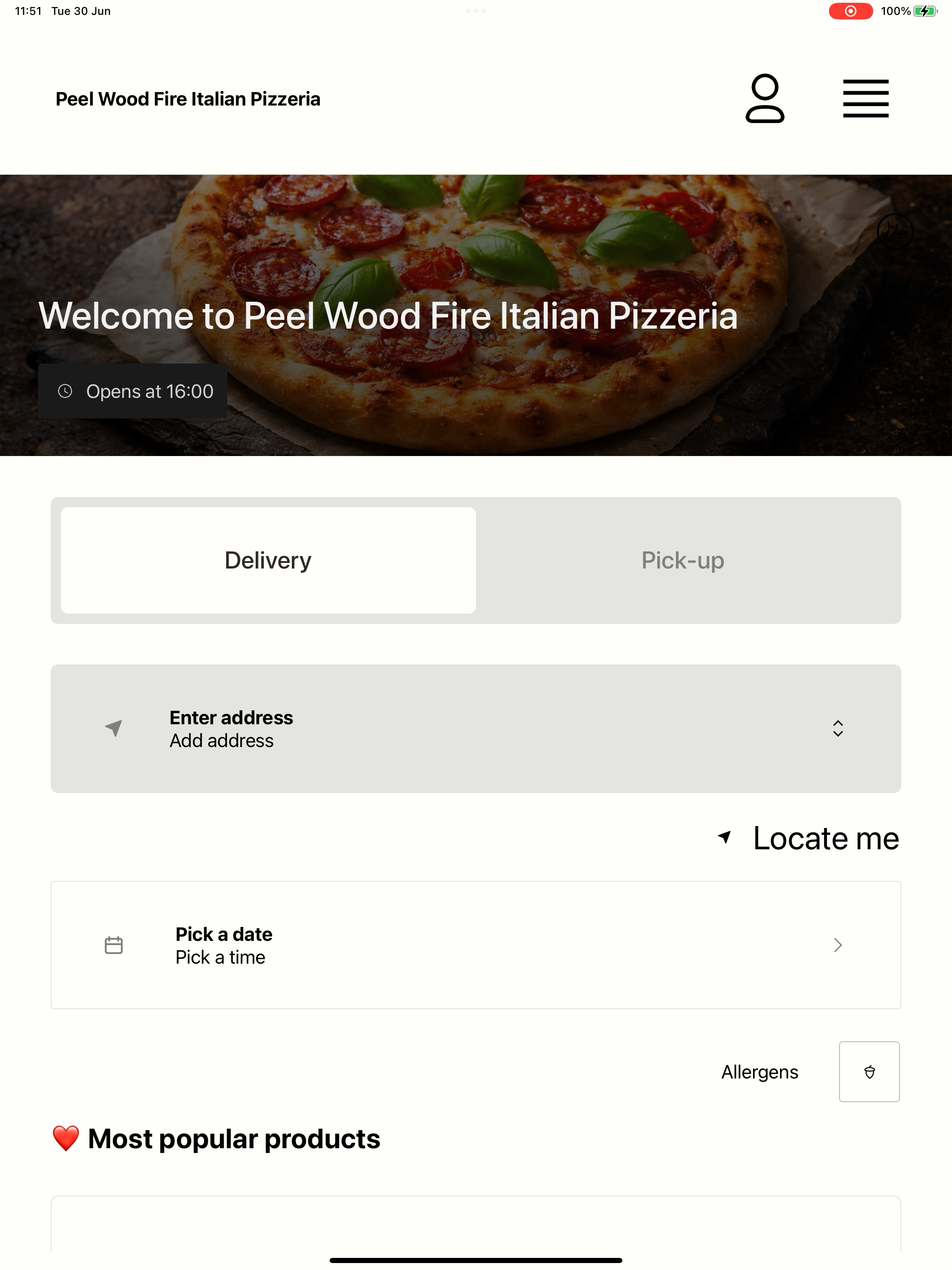 Peel Wood Fire Italian Pizzeri