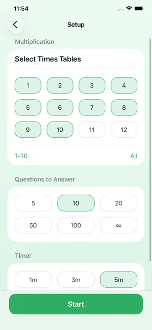 Times Tables - Mental Math screenshot 2