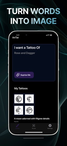InkLab – AI Tattoo Designer Screenshot 2 of 5