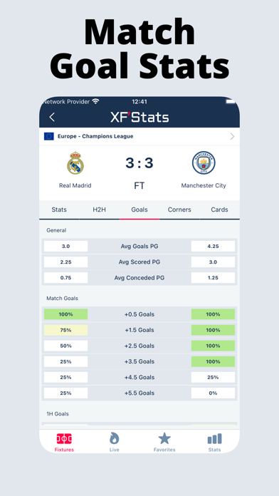 XFStats Extreme Football Stats Screenshot