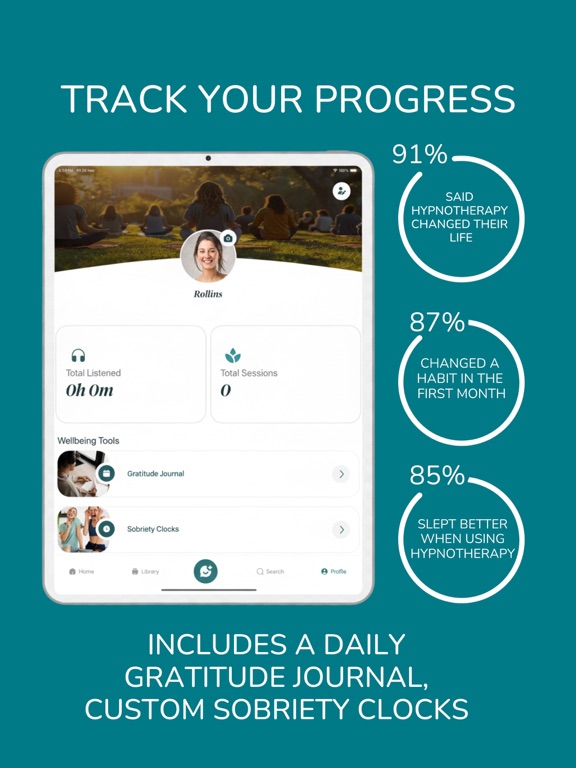 Clear Minds - Hypnotherapy iPad screenshot 3 - Health & Fitness app