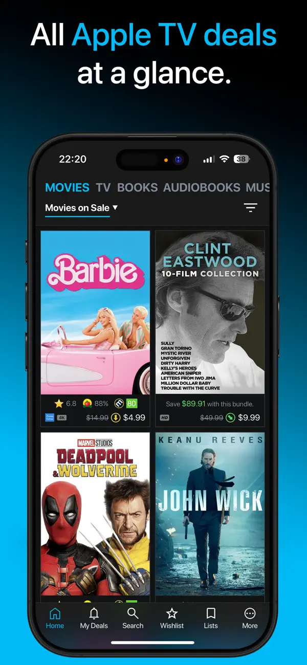 #1. CheapCharts - Movie & TV Deals (iOS) Av: LollipApp GmbH