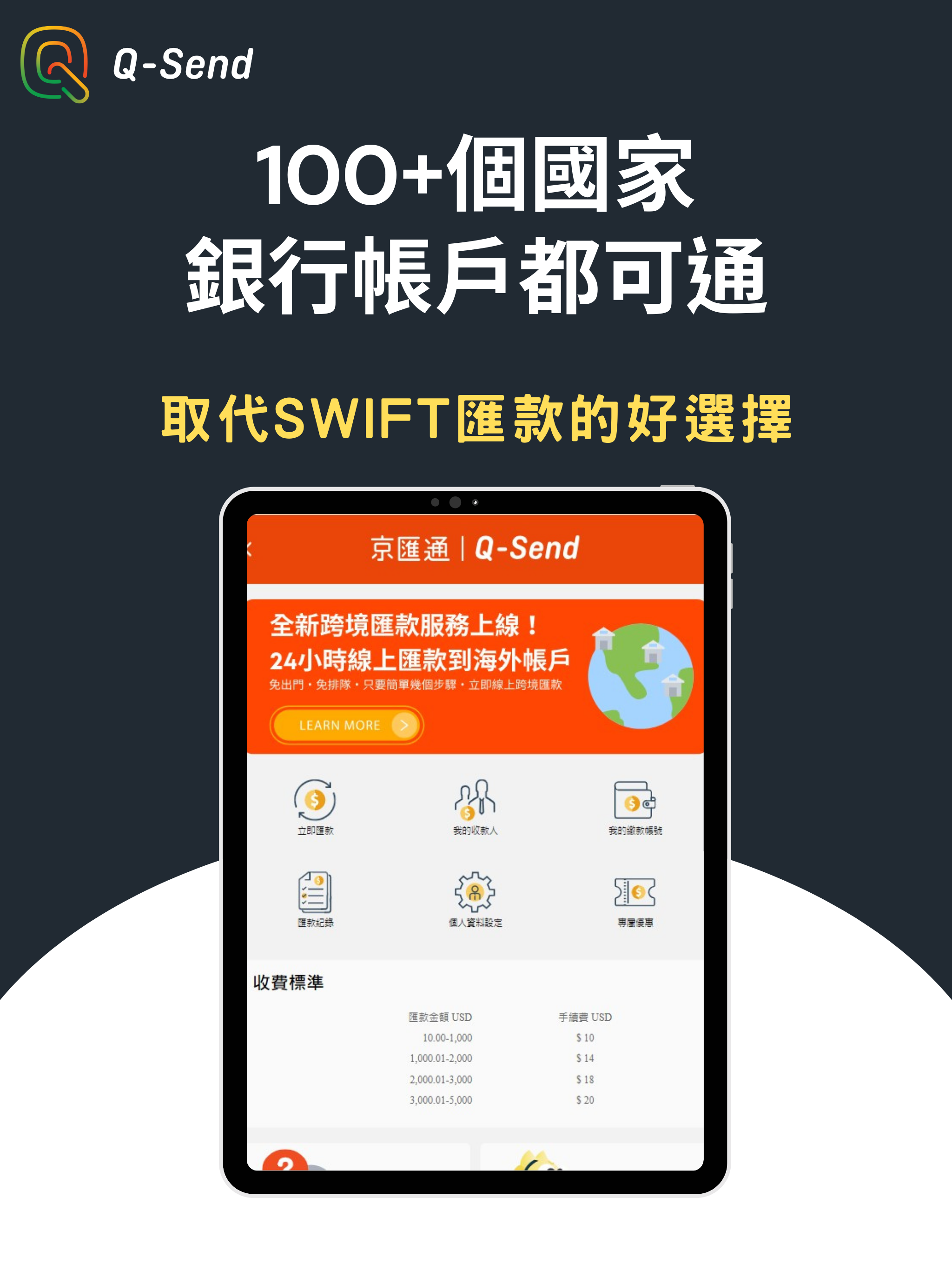 京城銀行「京匯通」-全球數位匯款(京速PAY｜Q-Send)