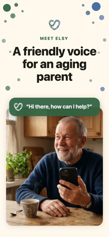 Elsy: AI Companion for Seniors iPhone screenshot
