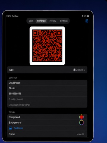 QR & Barcode Studio iPad screenshot
