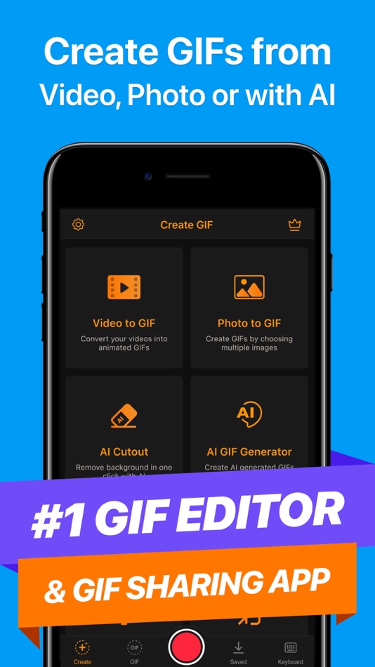 #1. GIF Maker - Make Video to GIFs (iOS) 来自: Brain Craft Ltd