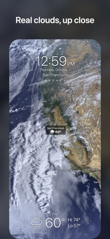 Living Earth - Clock & Weather app screenshot