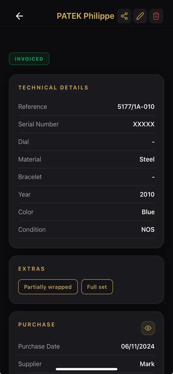 Screenshot #2 pour ChronoStock Watch Inventory
