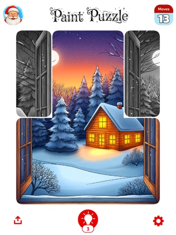 Christmas Paint Puzzle iPad screenshot