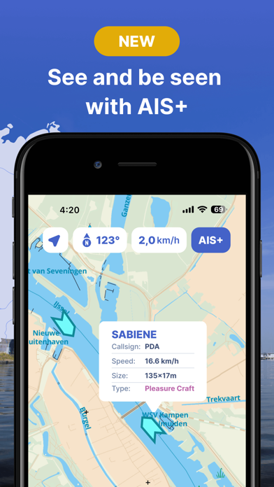 Waterkaarten: Boat Navigation Screenshot