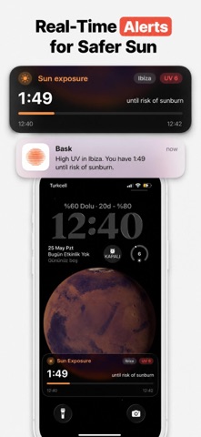 Bask: UV Index, SPF & Tanning iPhone screenshot