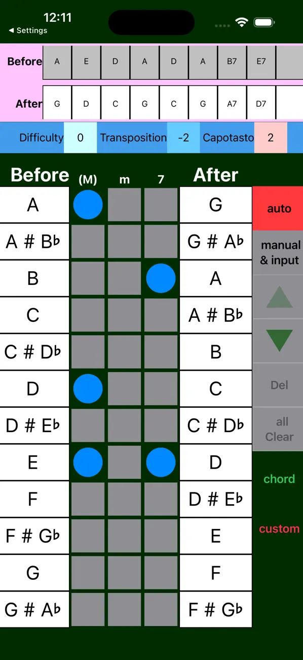 Screenshot #2 pour Ukulele Chord Changer
