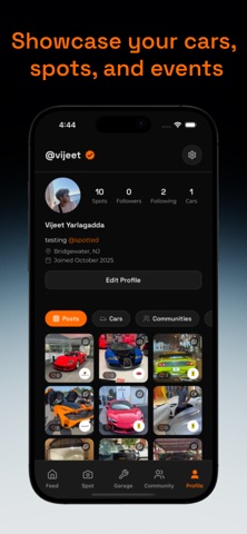 Spotted: Car Spotting & Social iPhone screenshot