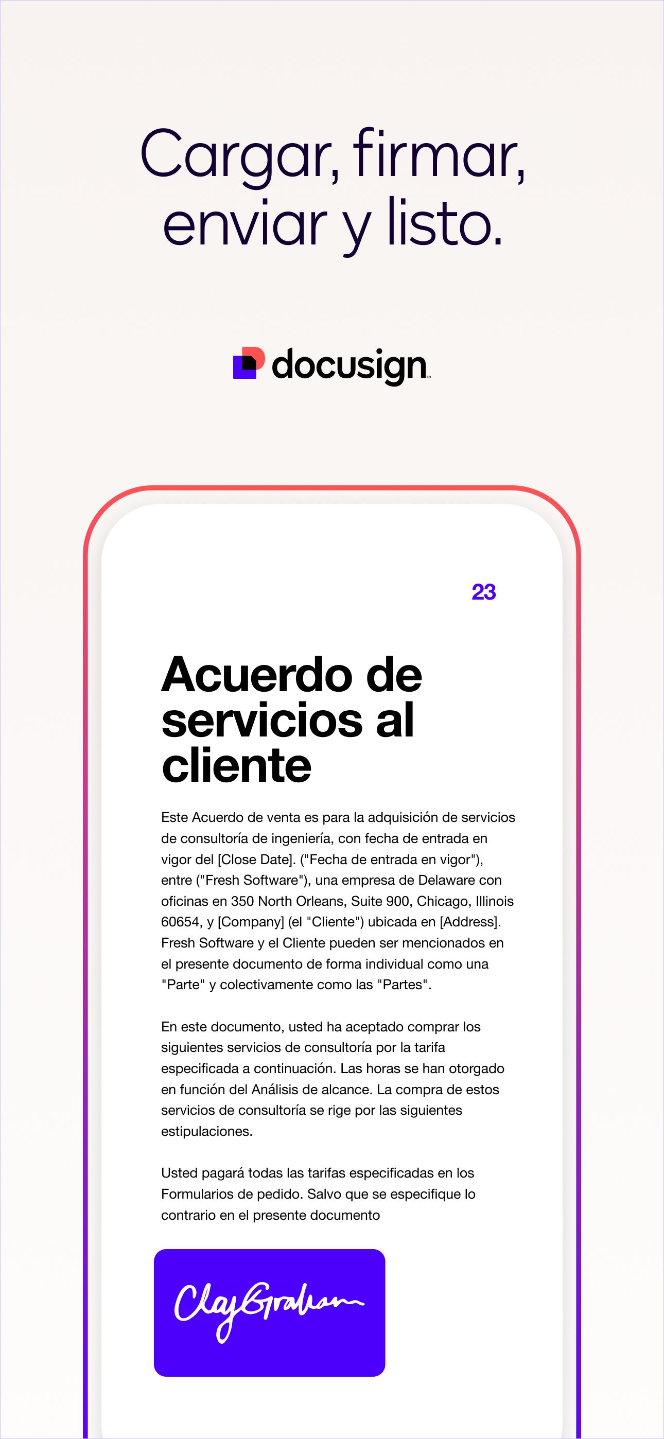 Docusign - Firma de documentos