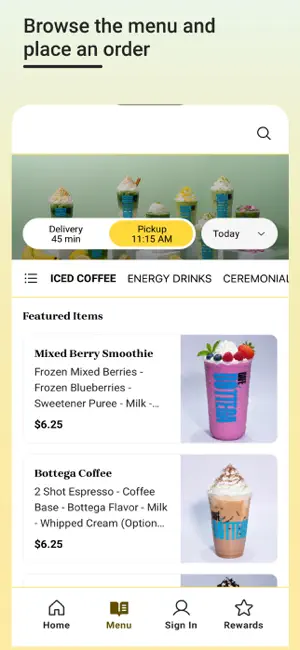 CAFE BOTTEGA screenshot 2
