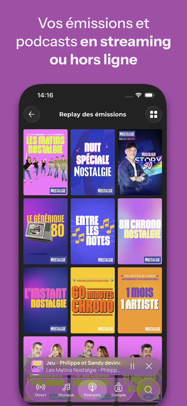 Screenshot #3 pour Nostalgie FM, Radio & Podcast