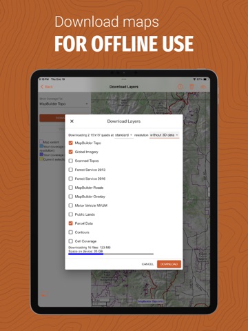 CalTopo: Backcountry Mapping iPad screenshot 6